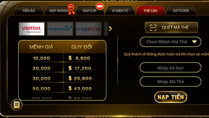 Thẻ cào điện thoại